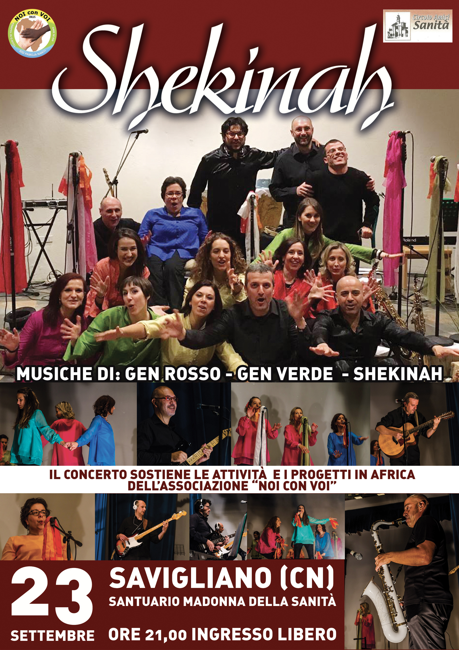 23 settembre 2017: Concerto con il gruppo Shekinah