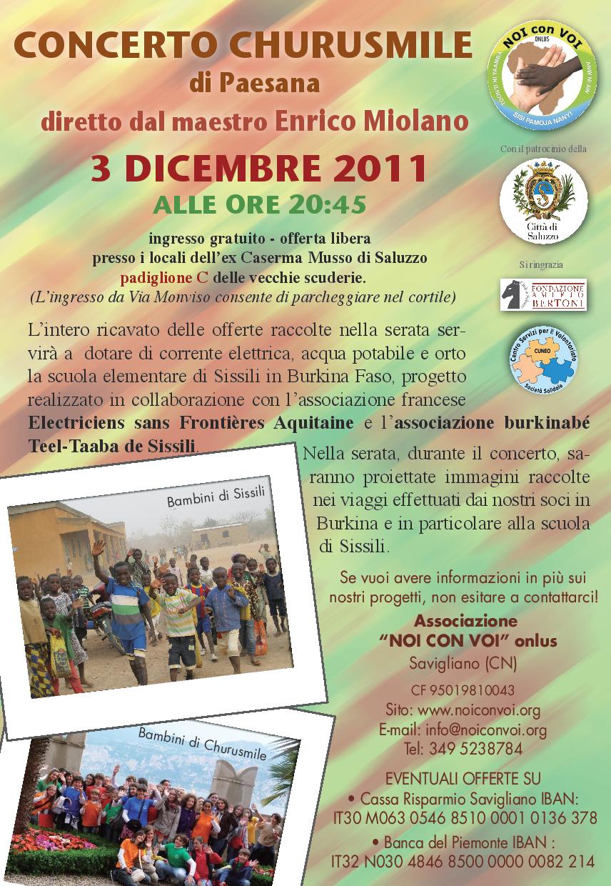 3 dicembre 2011: Concerto di Churusmile